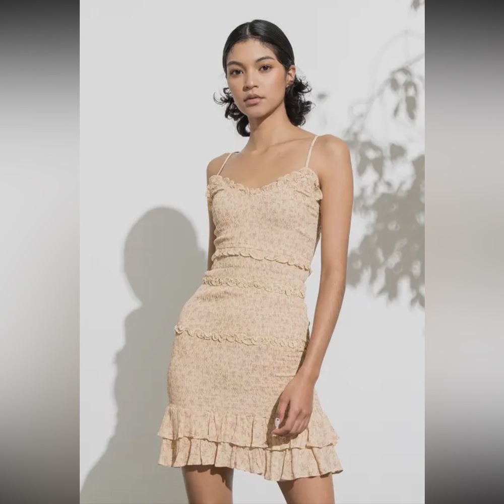 PAPERMOON LILY SMOCKED MINI DRESS